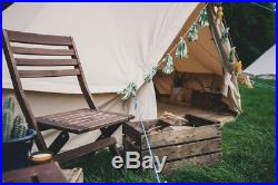 100% 4m FIREPROOF ZIG Bell Tent 360gsm With Stove Hole by Bell Tent Boutique