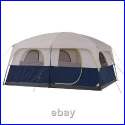 10/12 Person Instant Cabin Camping Tent Easy Assembly Storage Outdoor Blue/Gray