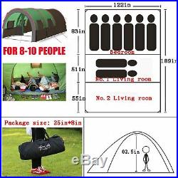 10 People Large Windproof Travel Camping Hiking Double Layer Outdoor Winter Tent