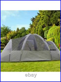 10 People Three Rooms Polyester Cloth Fiberglass Poles Camping Tents Family