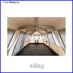 10 Person 3 Room Family Instant Cabin Tent Outdoor Camping Large Rainfly Canvas