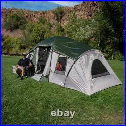10-Person 3-Room Vacation Tent, with Shade Awning