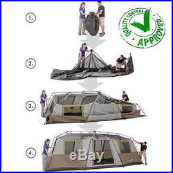 10 Person 3 Room XL Hybrid Instant Cabin Tent Family Camping Waterproof Hiking