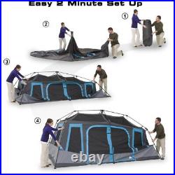 10-Person Dark Rest Instant Cabin Tent Outdoor Camping