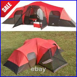 10-Person Family Outdoor Cabin Tent Camping Instant with2-door Entry Porch Shelter
