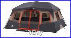 10-Person Ozark Trail Instant Cabin Tent Steel Frame Outdoor Camping Shelter