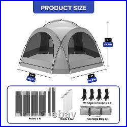 10 Person Portable Camping Tent Waterproof Beach Canopy Picnic Sun Shade Outdoor