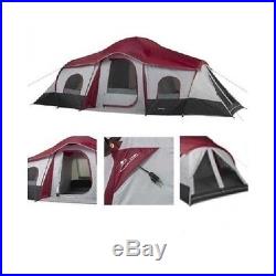 10 Person Tent 3-Room Cabin Camping Outdoor Family Shelter Vacation Hunting New