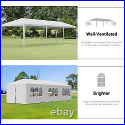 10'x30' Party Tent Canopy Tent Outdoor Camping Wedding Tent with8 Removable Walls