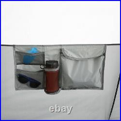 11-Person Instant Hexagon Cabin Camping Tent 17â x 15â 2 Rooms Waterproof