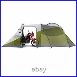 12 Foot Waterproof Motorcycle Tent With Integrated 3-Person Tent Space