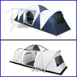 12 Person 3 Room Family Dome Camping Tent UV resistant Heavy Duty & Lightweight