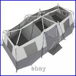 12 Person Fold Unfold Extend Extra Large Windows Dividers Instant Cabin Tent