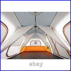 12 Person Instant Cabin Tent with Integrated LED Lights, 3 Rooms, 47.87 lbs