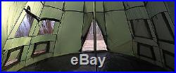 12 Person Teepee Cabin Camping Tent Huge Outdoor Survival Camp Lodge 9.9 Height
