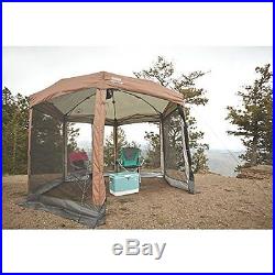 12' X 10' Instant Screened Canopy Two Room Hexagon Screened Tent Shelter Camping