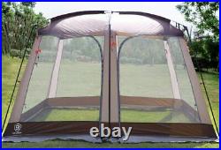 12'x10' Screen House Tent Mesh Canopy Mesh Tent for Camping 8-10 Person Awnings