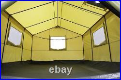12 x 10' Giant Outdoor Wall Tent Camping Hiking With Stove Jack Chimney Sleeps 6