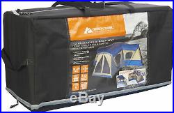 14-Person 4-Room Base Camp Cabin Tent with 4 Entrances Outdoor Family Shelter