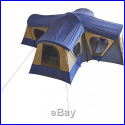14 Person Camping Tent 4 Room Outdoor Hiking Family Cabin Large Blue For Sale