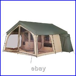14-Person Spring Lodge Cabin Camping Tent Sleeping Unit Large Multiple Storage
