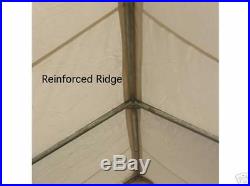 16' x 20' Canvas Wall Tent Water & Mildew Treated 10.1 oz Army Duck Canvas