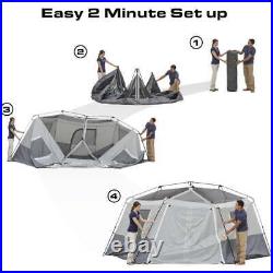 17' x 15' Person Instant Hexagon Cabin Tent, Sleeps 11 Fast Shipping