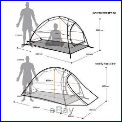 1 2 Person Lightweight Hiking Tent Camping Waterproof 1.5kg Backpacking Outdoor