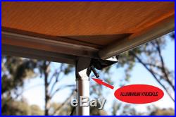 1.4M x 2.5M Car Side Awning Pullout Tent Camper Trailer 4X4 4WD 140cm x 250cm