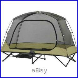 1 Person Cot Tent Double Folding Camping Sleeper Canopy Bed Shelter Raised Camp