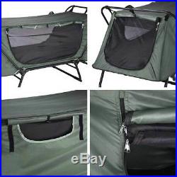 1-Person Folding Camping Tent Cot Outdoor Waterproof Hiking Bed Carry Bag 330lbs