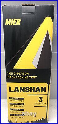 2022 Lanshan 1 Ultralight 1 Person 3 Season Hiking Backpacking Tent Brown