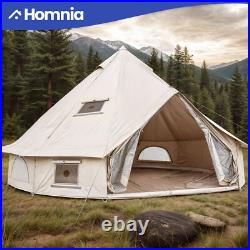 20 Person Family Glamping Camping Bell Tent Waterproof Outdoor Shelter with Window 20 Person Family Glamping Camping Bell Tent Waterproof Outdoor Shelter with Window