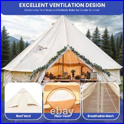 20 Person Family Glamping Camping Bell Tent Waterproof Outdoor Shelter with Window 20 Person Family Glamping Camping Bell Tent Waterproof Outdoor Shelter with Window