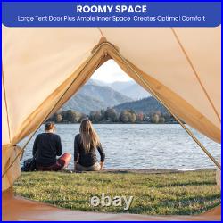 20 Person Family Glamping Camping Bell Tent Waterproof Outdoor Shelter with Window 20 Person Family Glamping Camping Bell Tent Waterproof Outdoor Shelter with Window