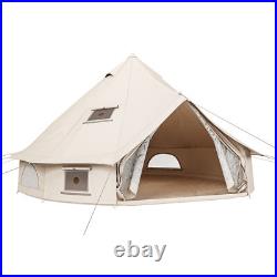 20 Person Family Glamping Camping Bell Tent Waterproof Outdoor Shelter with Window 20 Person Family Glamping Camping Bell Tent Waterproof Outdoor Shelter with Window