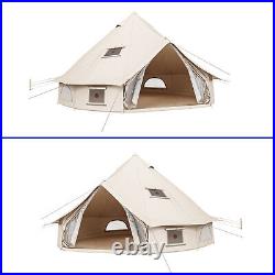 20 Person Family Glamping Camping Bell Tent Waterproof Outdoor Shelter with Window 20 Person Family Glamping Camping Bell Tent Waterproof Outdoor Shelter with Window