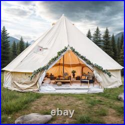 20 Person Family Glamping Camping Bell Tent Waterproof Outdoor Shelter with Window 20 Person Family Glamping Camping Bell Tent Waterproof Outdoor Shelter with Window