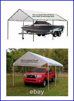 22x30 Canopy Tent Kit 1-3/8 ID withTarp No Poles/Legs Carport Boat RV Greenhouse