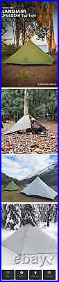 230cm Lanshan 1 Ultralight Camping 3/4 Season 15D Rodless Tent