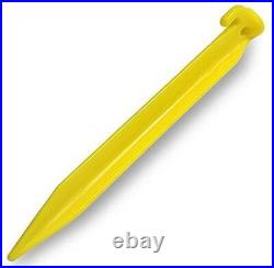 240 Pack Yellow Tent Stakes 9 Plastic Pegs Outdoor Camping Garden Pins Non Rust