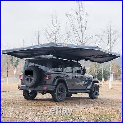 270° Car Awning Rooftop Tent Passenger Retractable Side Shade Outdoor Camping