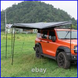 270° Car Awning Waterproof Car Tent Passenger Side with LED Light Camping Hiking