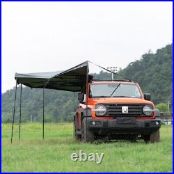 270° Car Awning Waterproof Car Tent Passenger Side with LED Light Camping Hiking