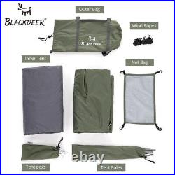 2-3 People Backpacking Tent Camping Winter Skirt Tent 2Layer Waterproof Hiking