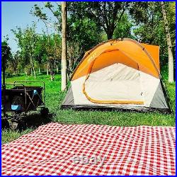 2/6 Family Camping Tents, Outdoor Double Layers Waterproof Windproof with Top xc