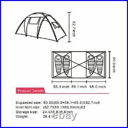 2-6 People Large Waterproof Automatic Portable Outdoor PopUp Tent Camping Hiking