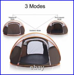 2-6 Person Camping Automatic Pop Up Tent Waterproof Outdoor Large Hiking Green