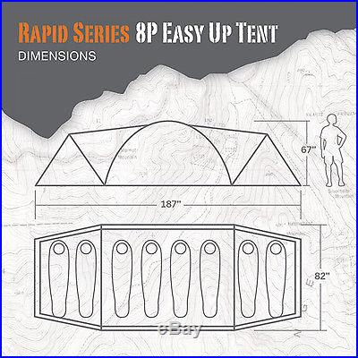 2 Bear Grylls Rapid Series 8 Person Tents