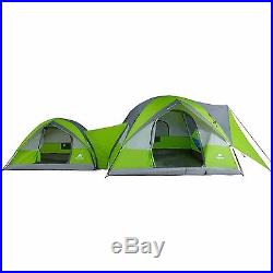 2-Dome Connection Camping Tent for 8 People Ozark Trail Outdoors Green